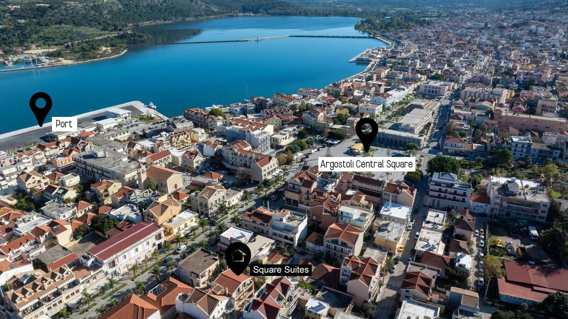 The Square Suites 2Nd Floor Apartment Argostoli  Grekland